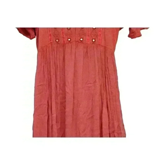 Free People Dress Size Small 100% Cotton Embroidered Flowy Lightweight Boho - Picture 3 of 13